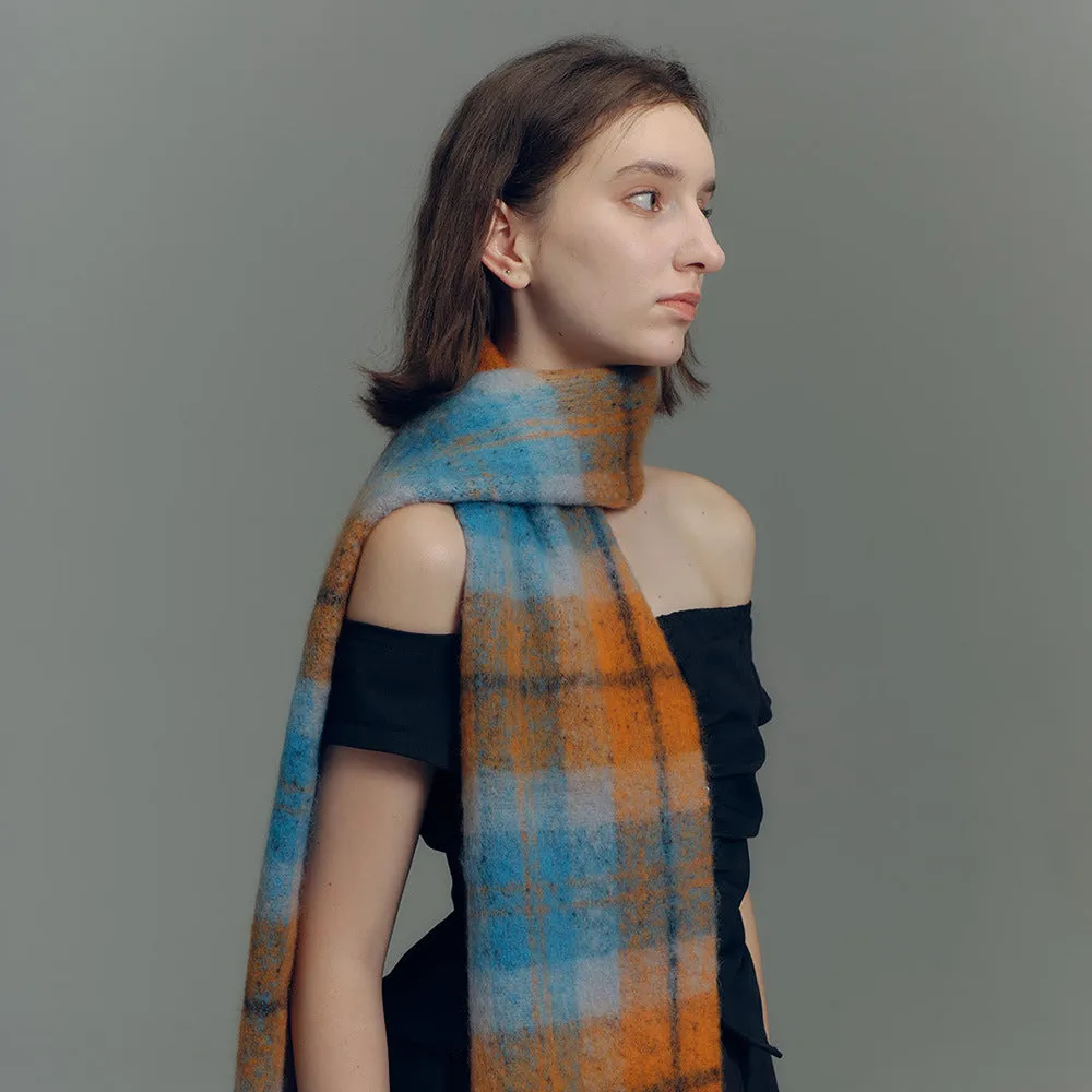 TLQHZZ-092 Color plaid winter scarf