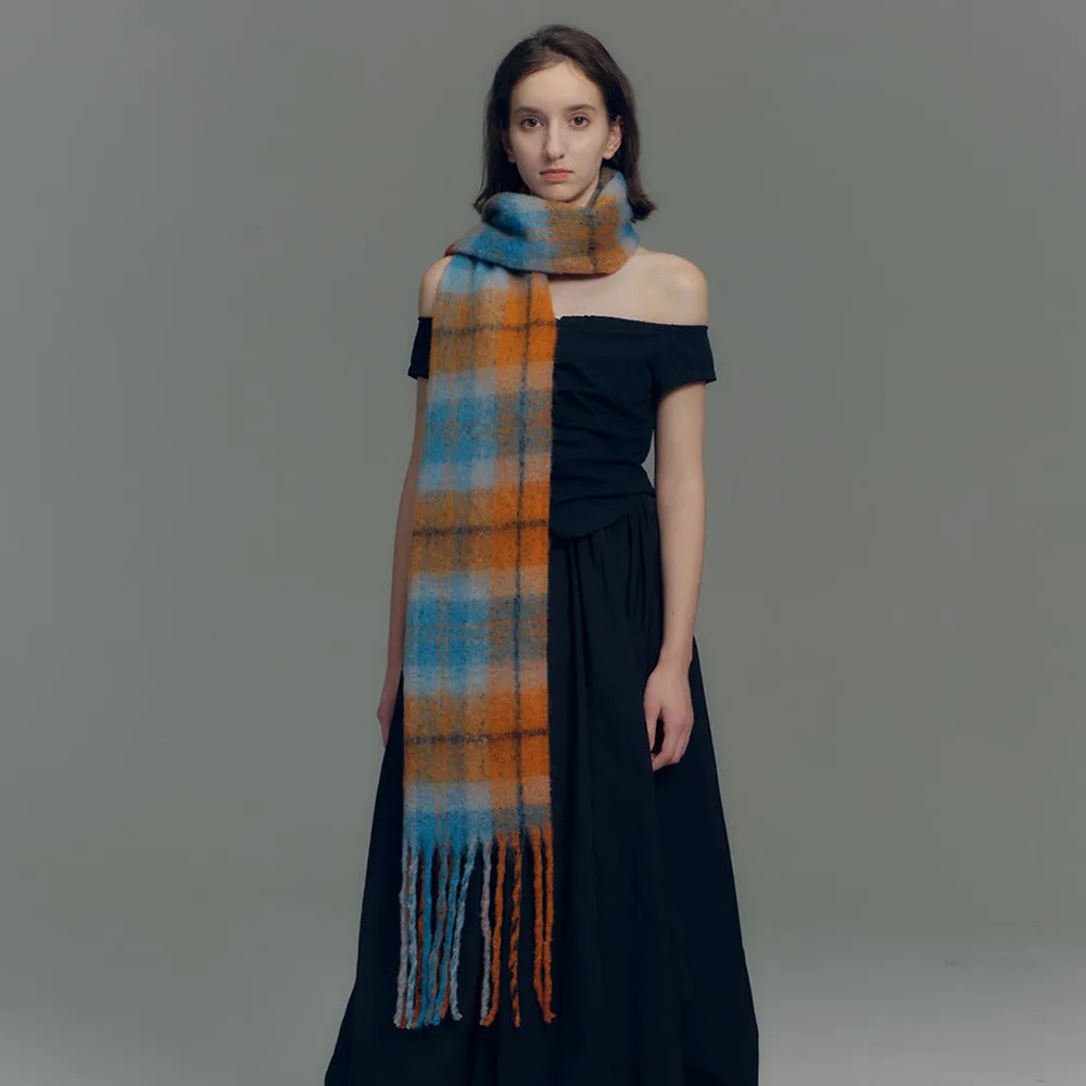 TLQHZZ-092 Color plaid winter scarf