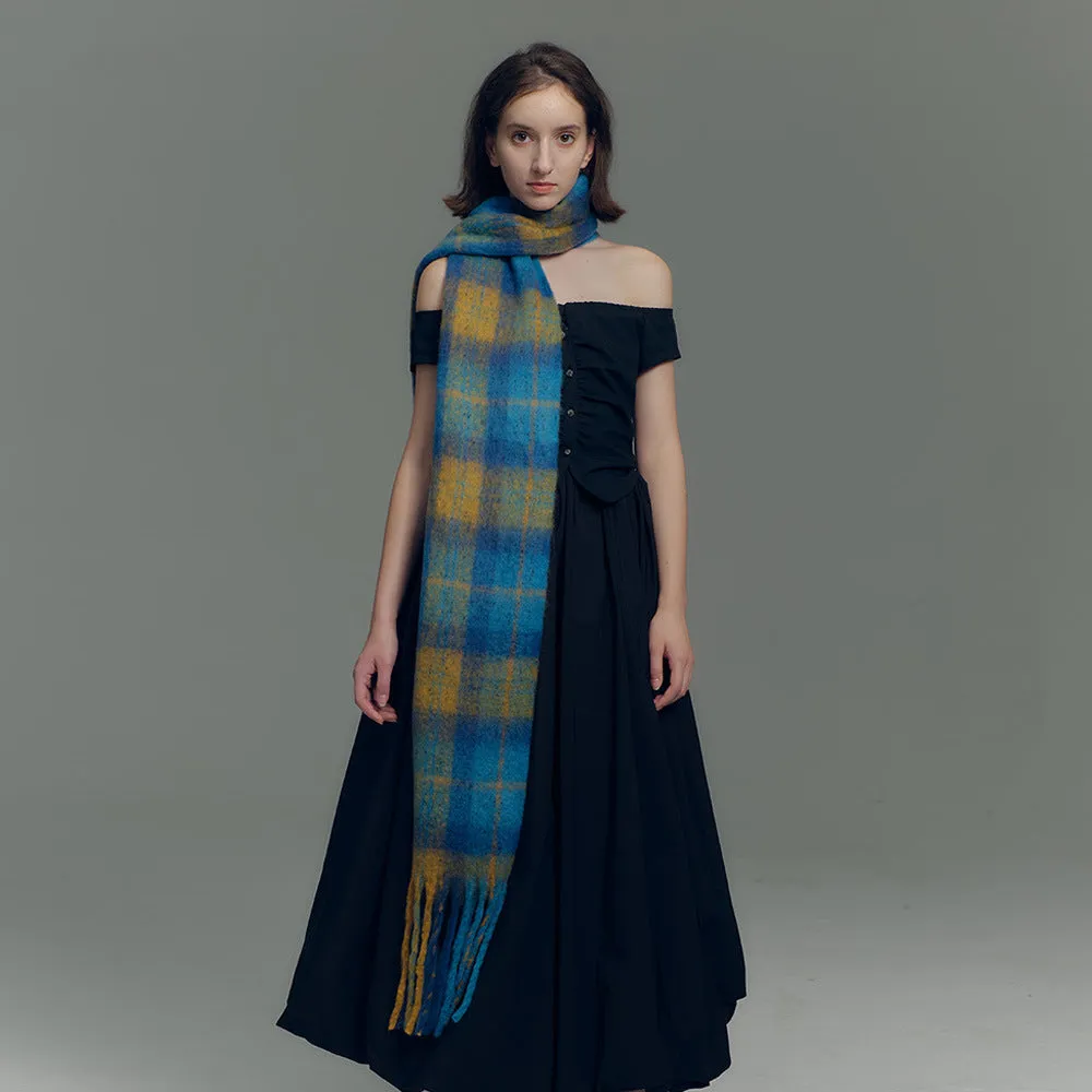 TLQHZZ-092 Color plaid winter scarf