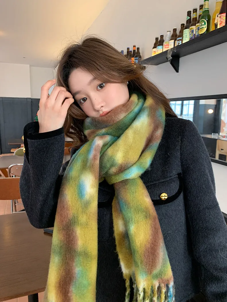 TLQHZZ-106 tie-dye winter scarf