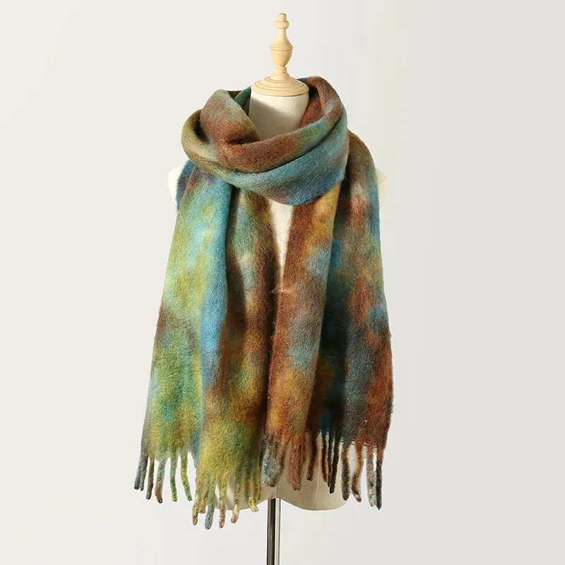 TLQHZZ-106 tie-dye winter scarf