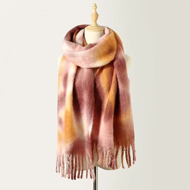 TLQHZZ-106 tie-dye winter scarf