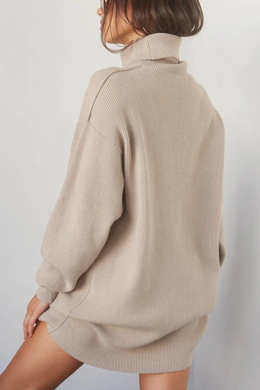 Turtleneck Sweater Dress