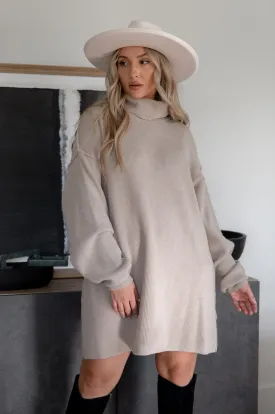 Turtleneck Sweater Dress