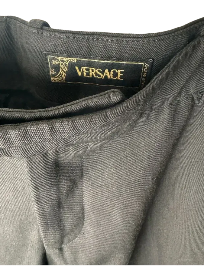 Vintage Black Versace Tuxedo Pant
