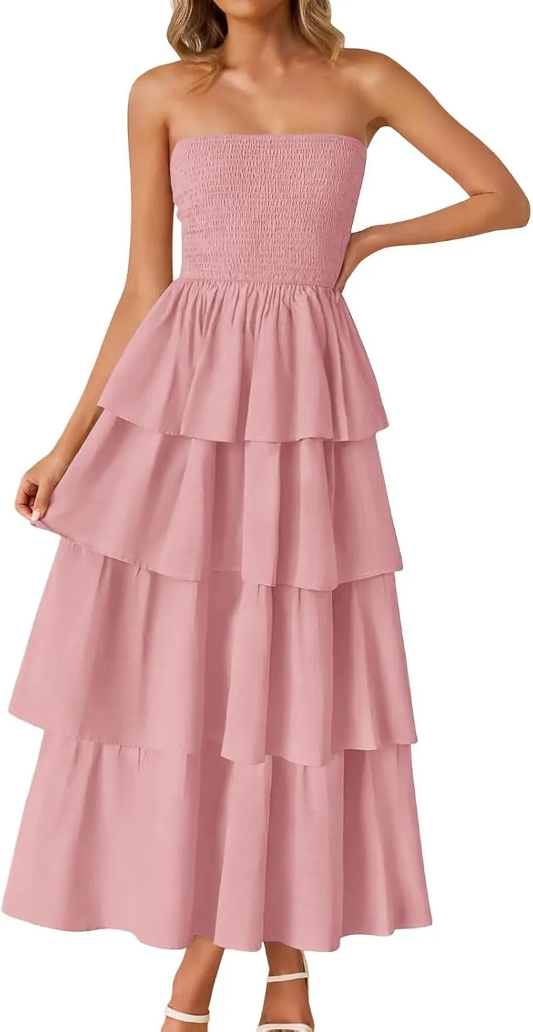 Women's Sexy Tank Top Maxi Long Dress Casual Sleeveless Summer Beach Dress