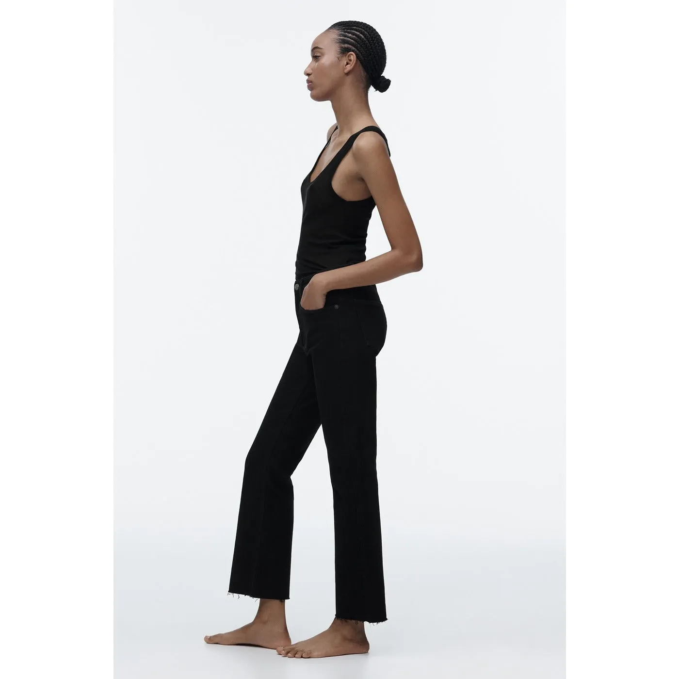 ZR Mini Flare Black Jeans