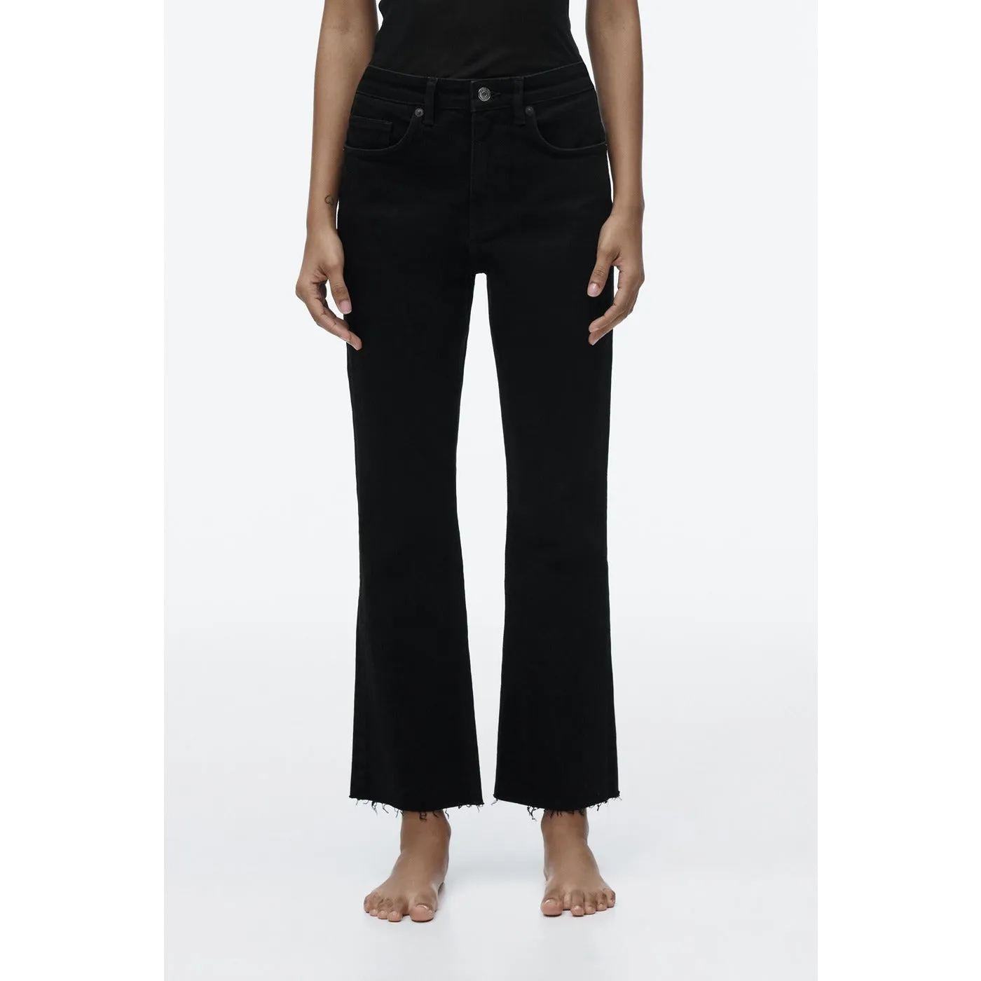 ZR Mini Flare Black Jeans